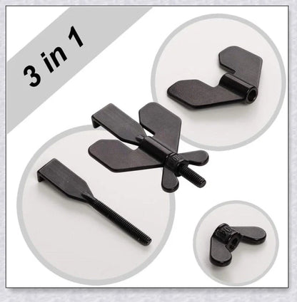 Portable Hotel Door Lock in black and gold colors, a compact and secure travel security device for hotels, dorms, and apartments.
