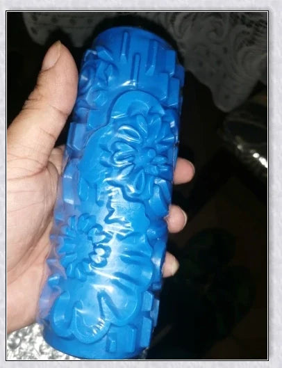 Rubber Roller Brush Tool Set for creating 3D pattern wallpaper designs on walls, furniture, and more