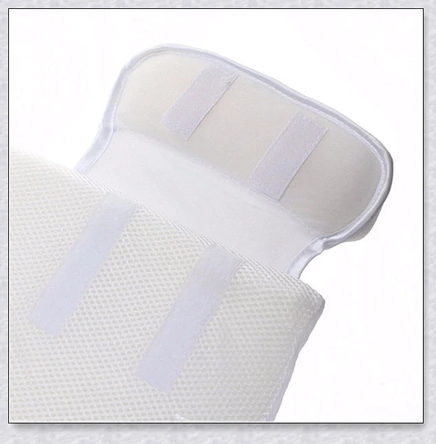 Newborn Baby Sleep Fixed Position & Anti Roll Pillow with breathable mesh and air vent bumpers for comfortable and safe sleep