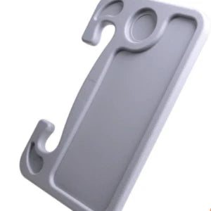 Car Travel Eating Table Laptop Desk for Tesla Model 3, X, S, Y - Secure steering wheel mount, integrated cup holder, durable ABS construction