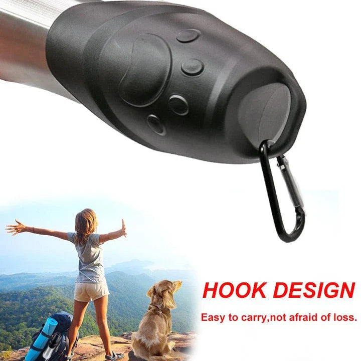 Portable Lock Design Paw Print Travel Dog Water Bottle with 750ml capacity and stylish paw print design
