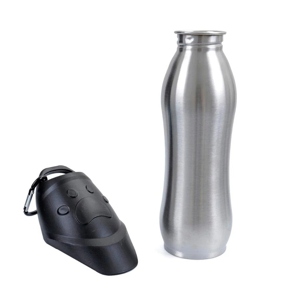 Portable Lock Design Paw Print Travel Dog Water Bottle with 750ml capacity and stylish paw print design