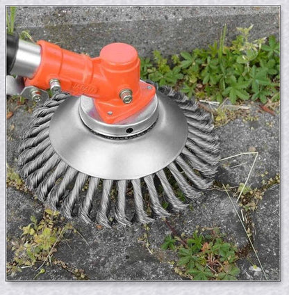 IDELBUY Electric Grass Trimmer with carbon steel wire blade for efficient weed and lawn trimming