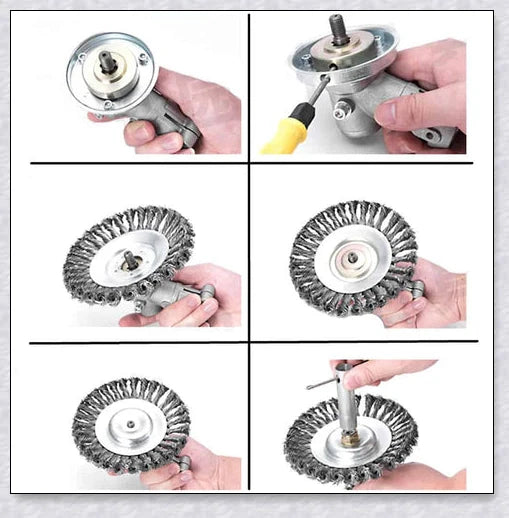 IDELBUY Electric Grass Trimmer with carbon steel wire blade for efficient weed and lawn trimming