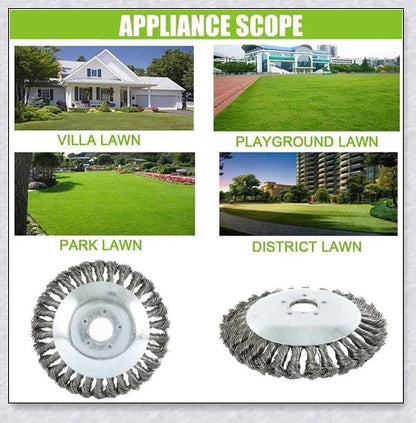 IDELBUY Electric Grass Trimmer with carbon steel wire blade for efficient weed and lawn trimming