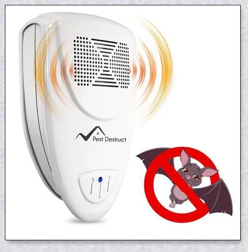 Ultrasonic Bat Repellent - Innovative pest control device that uses silent, eco-friendly soundwaves to eliminate mice, mosquitoes, and other household pests