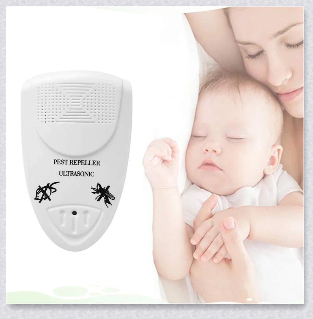 Ultrasonic Bat Repellent - Innovative pest control device that uses silent, eco-friendly soundwaves to eliminate mice, mosquitoes, and other household pests