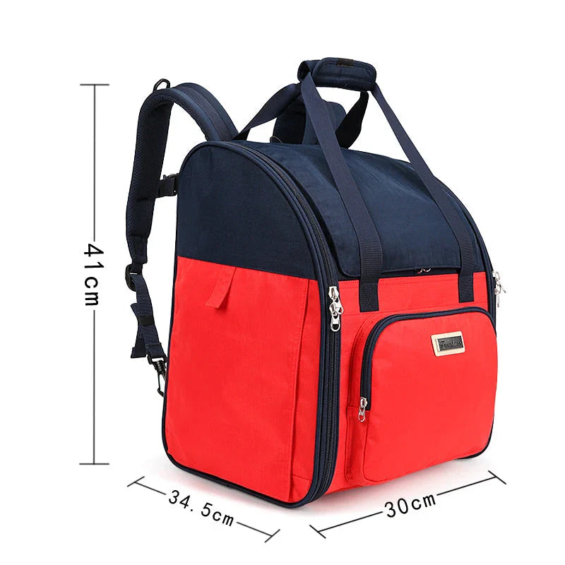 A stylish and functional pet backpack made of eco-friendly materials, designed for comfortable and secure travel with your furry companion.