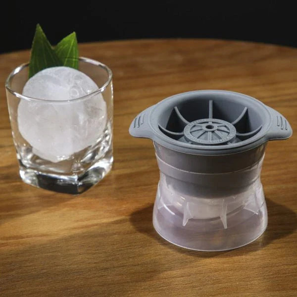 Premium silicone spherical ice mold set for chilling cocktails and beverages with ease