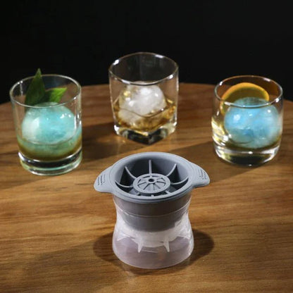 Premium silicone spherical ice mold set for chilling cocktails and beverages with ease