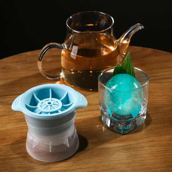 Premium silicone spherical ice mold set for chilling cocktails and beverages with ease