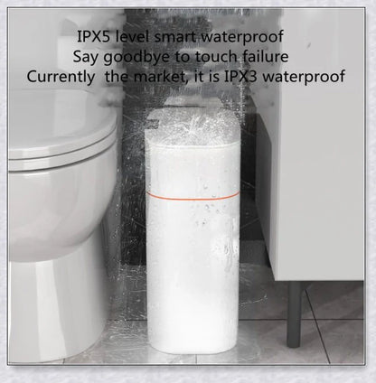 Smart Trash Can with Automatic Lid, Waterproof, UV Sterilization, and Deodorization Features for Bedroom and Living Room