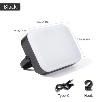 Multi-Functional LED Camping Lantern with USB charging, adjustable brightness, and magnetic base