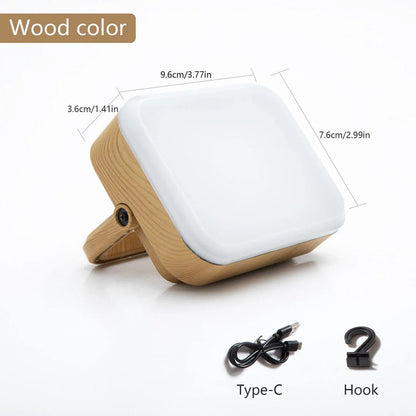 Multi-Functional LED Camping Lantern with USB charging, adjustable brightness, and magnetic base