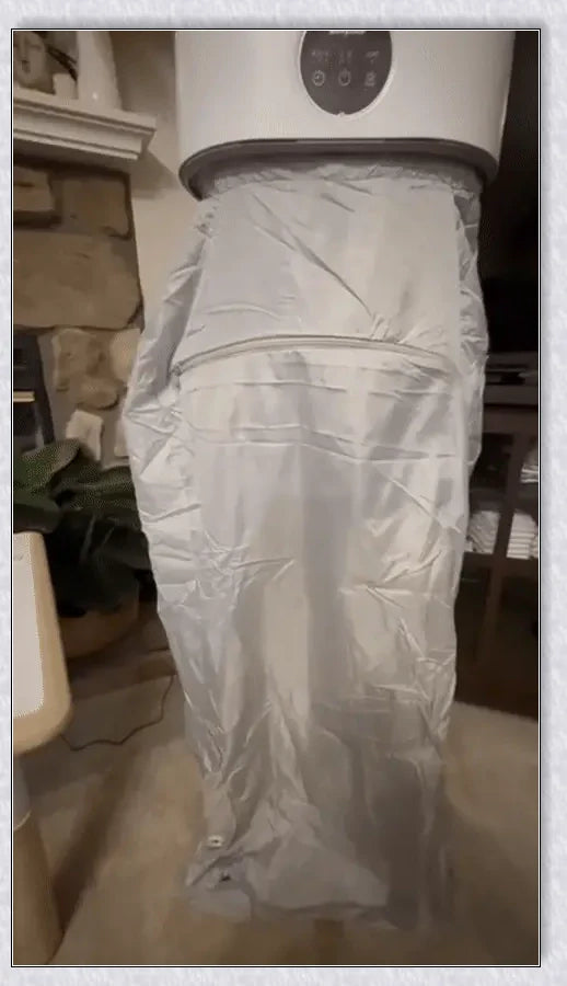 Ultradry Portable Clothes Dryer, featuring fast drying, adjustable heat settings, and built-in UV sanitization for a fresh, wrinkle-free wardrobe