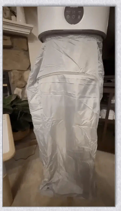 Ultradry Portable Clothes Dryer, featuring fast drying, adjustable heat settings, and built-in UV sanitization for a fresh, wrinkle-free wardrobe