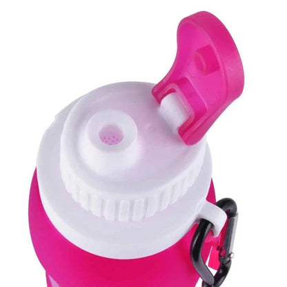 Flexible Silicone Sport Water Bottle in Gray Color, Ideal for Hydration During Fitness, Outdoor Activities, and Everyday Use