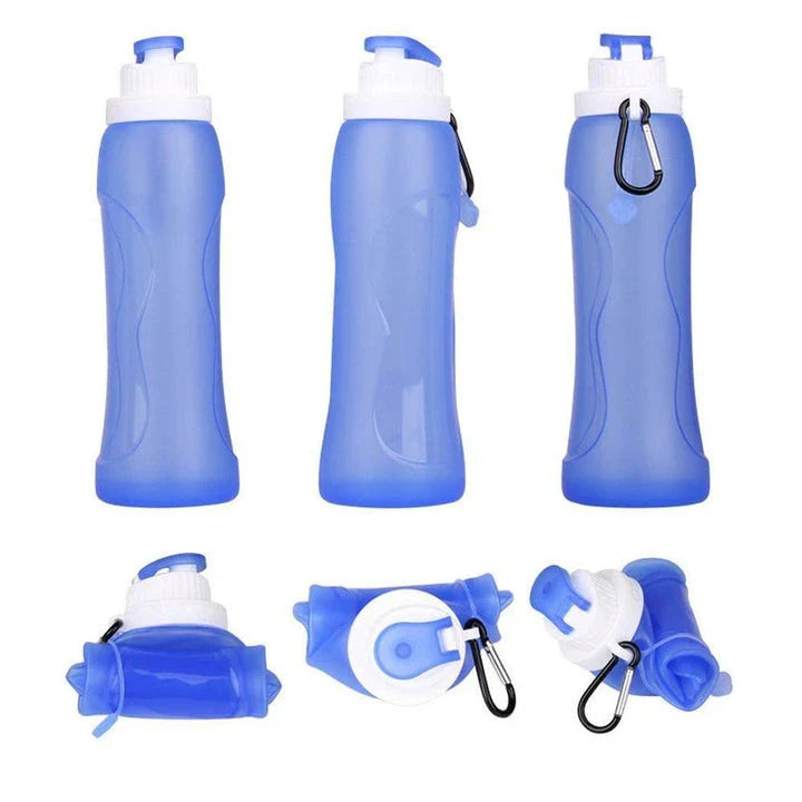 Hhomeenjoy Flexible Silicone Sport Water Bottle