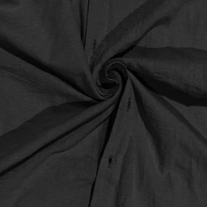 Men's cotton and linen shirt in light blue color with high elasticity and comfortable fit