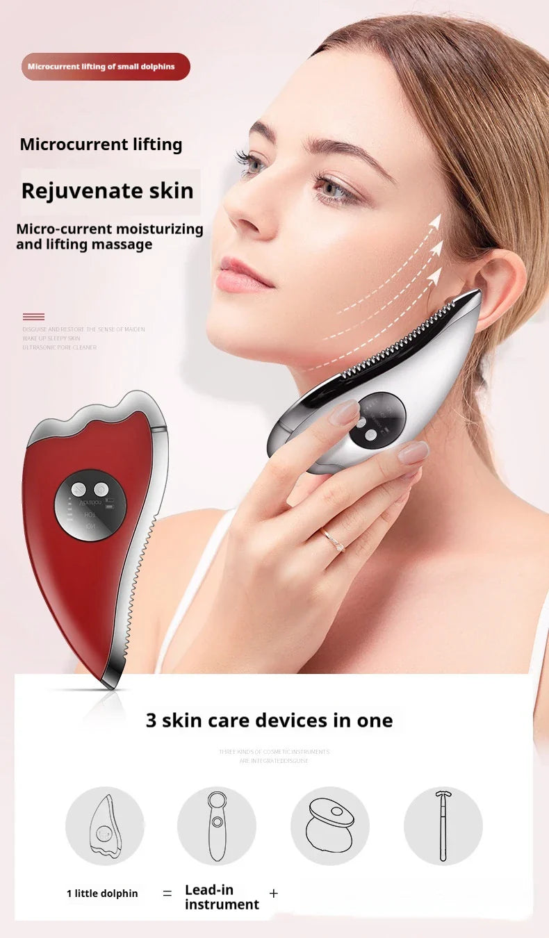 Electric Face Lift Vibration Massager with micro-vibration technology and anion function for skin rejuvenation