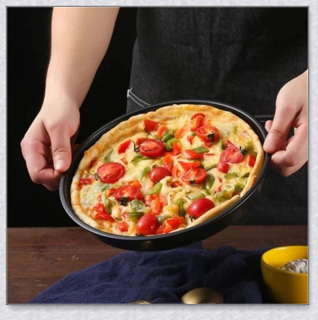 Non-Stick Microwave Crisper Pan for reheating pizza, fries, and other leftovers without losing crispness or flavor