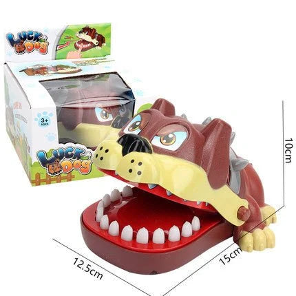 Colorful interactive animal-themed toy with a switch that opens and closes the animal's mouth, promoting hand-eye coordination and parent-child bonding