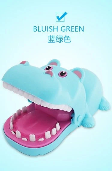 Colorful interactive animal-themed toy with a switch that opens and closes the animal's mouth, promoting hand-eye coordination and parent-child bonding