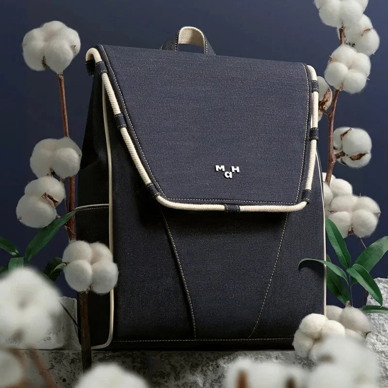 Hhomeenjoy Eco-Friendly Active Denim Waterproof Backpack