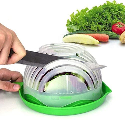 60 Second Salad Cutter Bowl - Quickly chop, slice, and dice ingredients for fresh, healthy salads in just 60 seconds