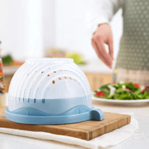 60 Second Salad Cutter Bowl - Quickly chop, slice, and dice ingredients for fresh, healthy salads in just 60 seconds