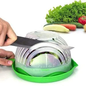 60 Second Salad Cutter Bowl - Quickly chop, slice, and dice ingredients for fresh, healthy salads in just 60 seconds