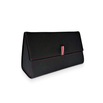Magnetic Clip-On Sunglasses Case in various colors, featuring a sleek design and convenient clip-on functionality for easy access to your sunglasses.