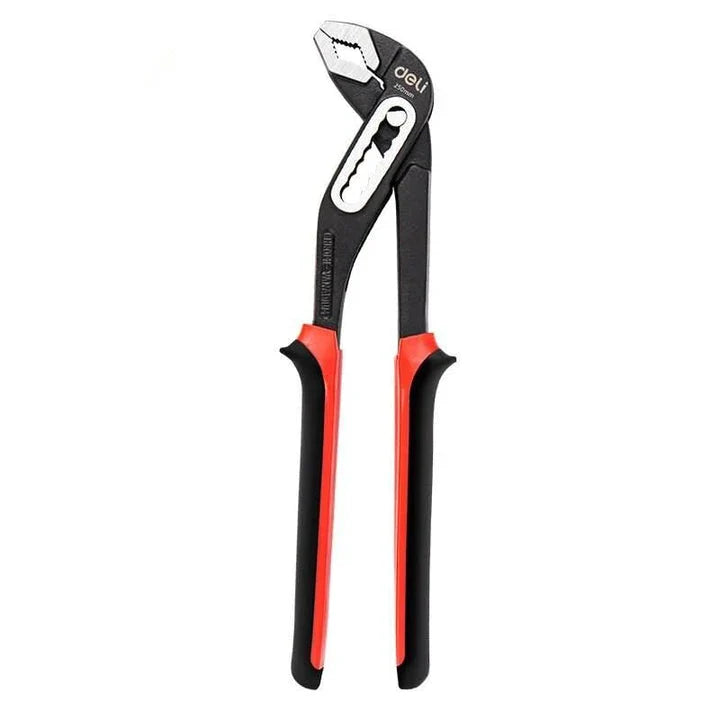 Durable 10-inch adjustable water pump pliers made of chromium-vanadium steel for versatile plumbing and repair tasks