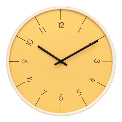 Elegant Decorative Wooden Wall Clock with a sleek, modern design and mute quartz movement for quiet timekeeping