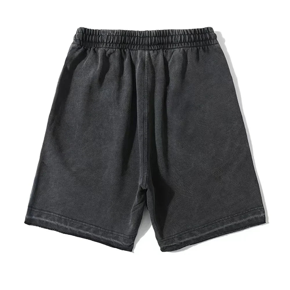 Premium cotton casual shorts for men in a relaxed, retro-inspired style