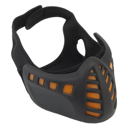 Illuminating Halloween Carnival LED Half Face Mask with adjustable velcro closure and LED lights