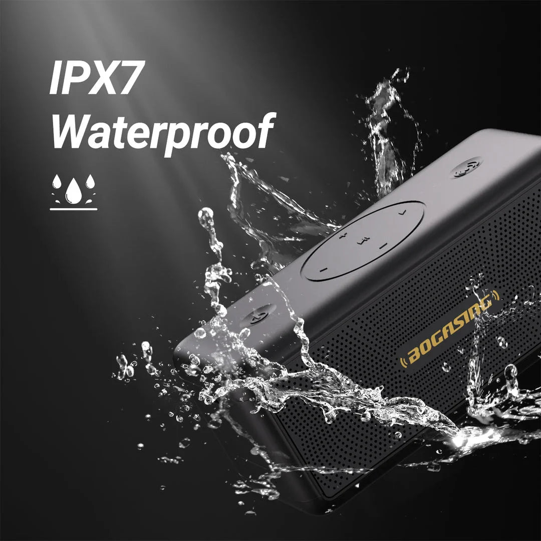 40W High-Power Portable Bluetooth Speaker with Deep Bass, Waterproof Design, and Long-Lasting Battery