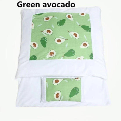 Cozy Cat Sleeping Bag Mat in various colors and sizes, providing a plush and comfortable sleeping surface for cats.