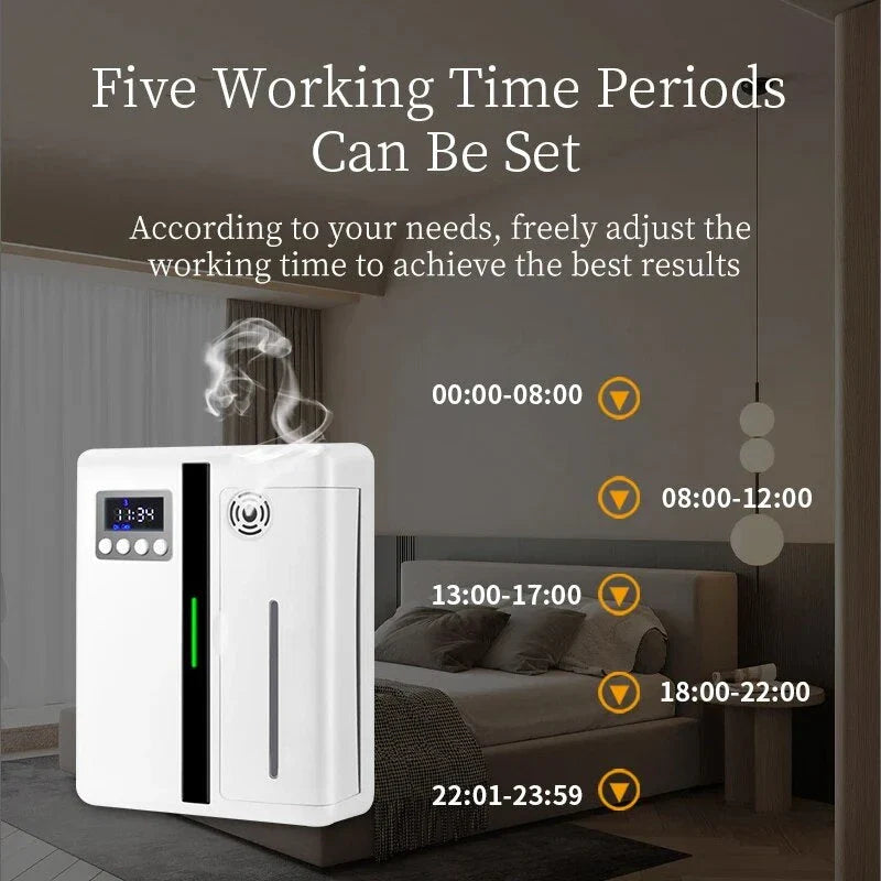 Natural Serenity 160ML Electric Essential Oil Diffuser for Home and Office Use, Featuring Automatic Spray, Whisper-Quiet Operation, and Durable Construction