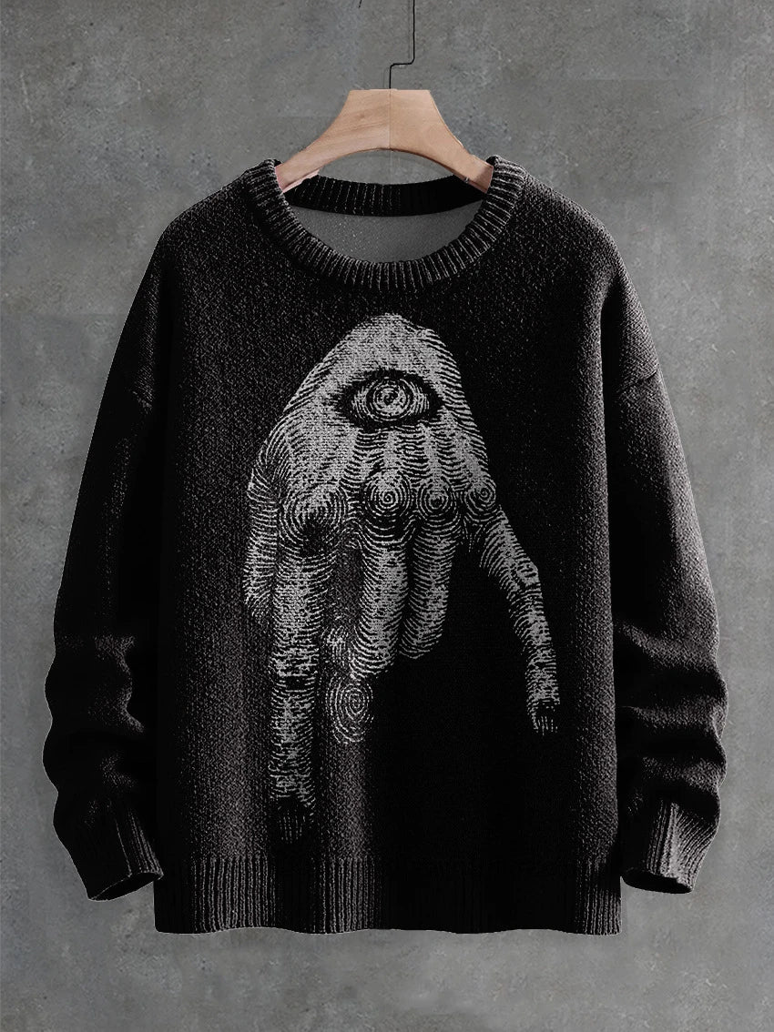 Ghostly Halloween sweater with playful ghost design, available in a variety of colors and sizes