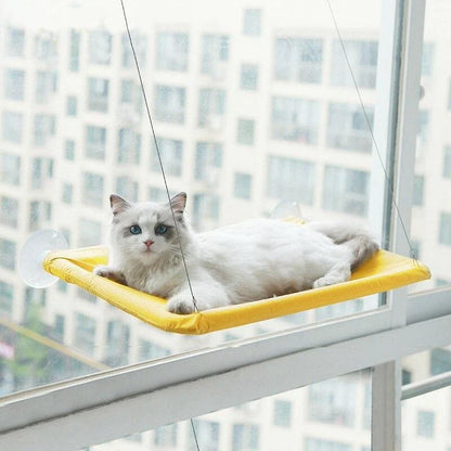 Cozy cat hammock in various colors, including green, khaki, purple, blue, and more, with and without cushions