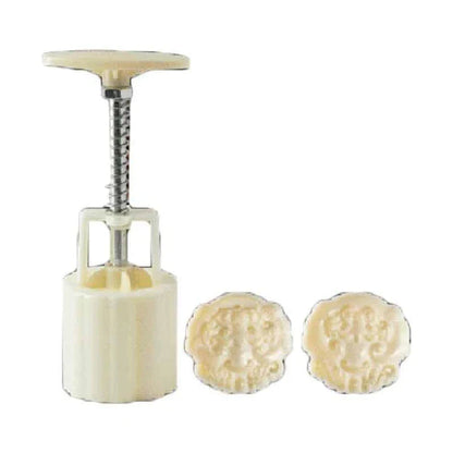 Hand-Pressed Chocolate Stamp in White - Durable Plastic Design for Imprinting Custom Patterns on Homemade Chocolates