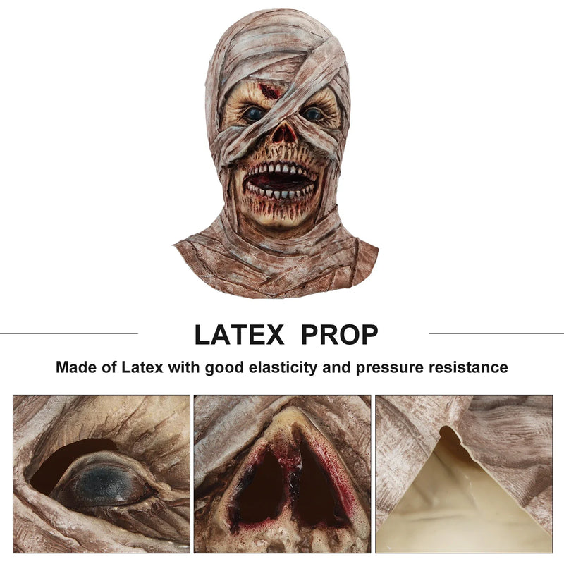 Hhomeenjoy Premium Mummy Mask for Spooky Halloween Celebrations