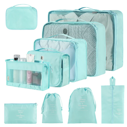 Stylish and practical home storage bags in various solid colors, designed to neatly organize your closets, shelves, and living spaces.