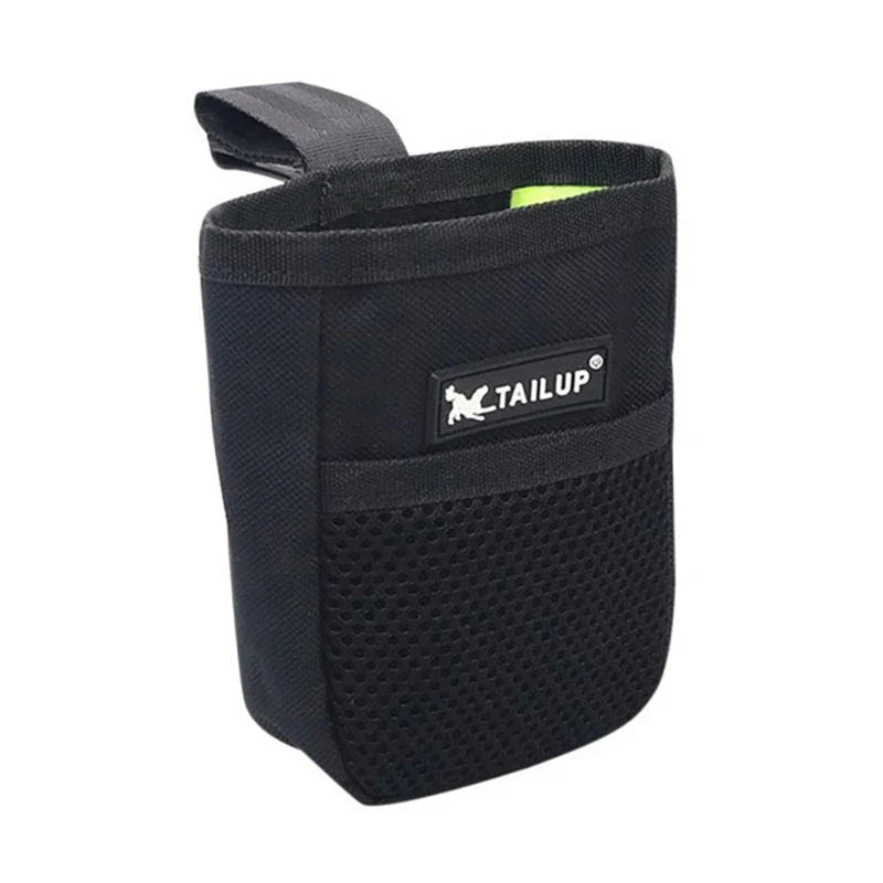 Stylish and durable dog training treat pouch with secure storage, hands-free design, and separate pocket for waste bags