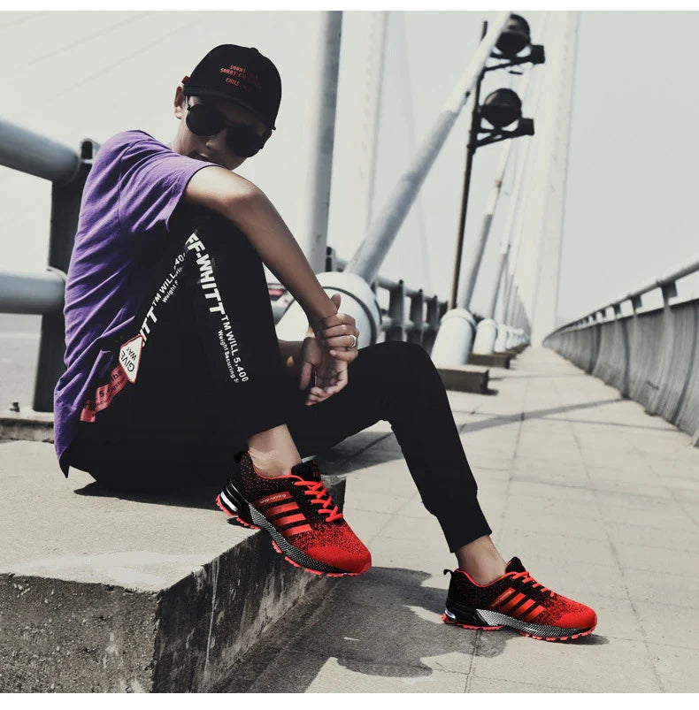 Hhomeenjoy Lightweight Mesh Men's Running Shoes for Active Lifestyles