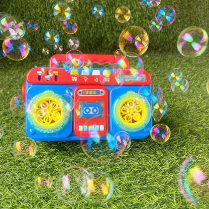 Automatic Electric Bubble Blaster Machine with Colorful Lights and Captivating Sound Effects for Indoor and Outdoor Fun