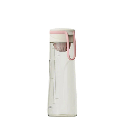 Durable and eco-friendly Tritan sports water bottle in white color with carrying strap, perfect for active lifestyles and outdoor activities.