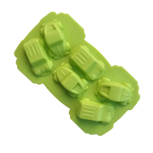 Cute car-shaped eco-friendly silicone baking mold in various colors