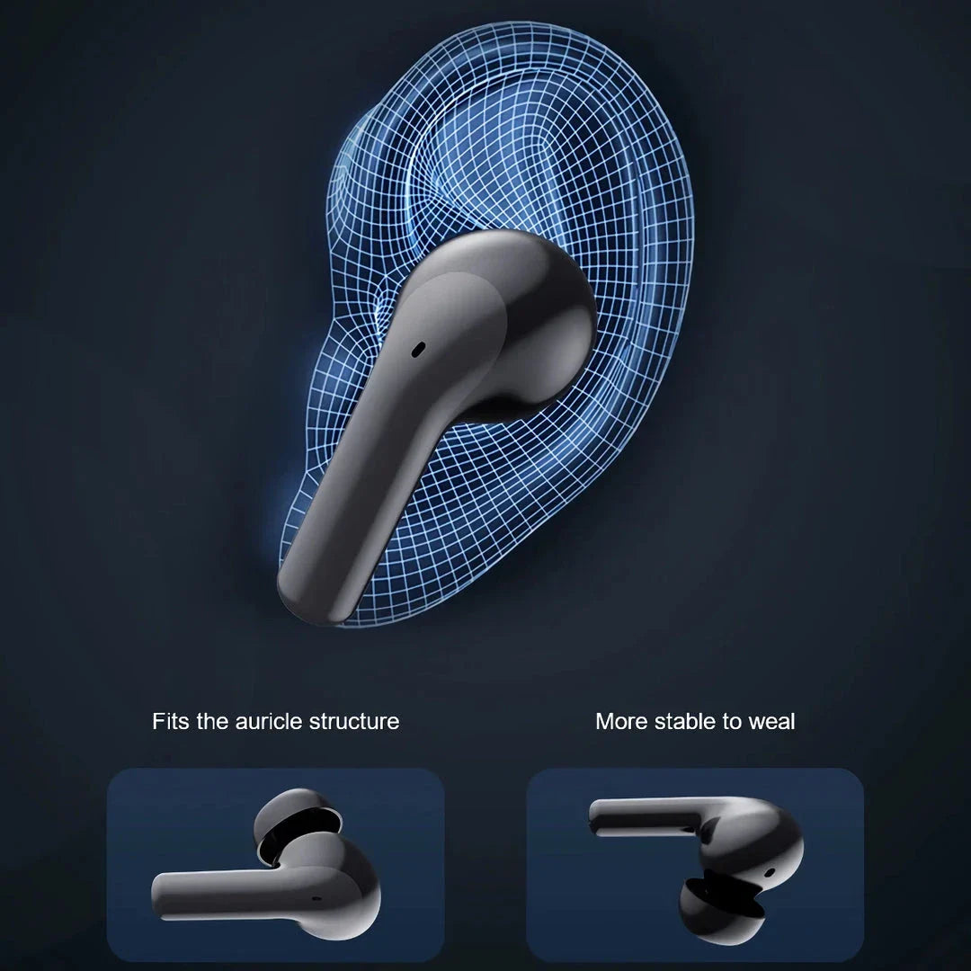 Advanced ANC wireless earphones with smart touchscreen control for superior noise cancellation and audio customization